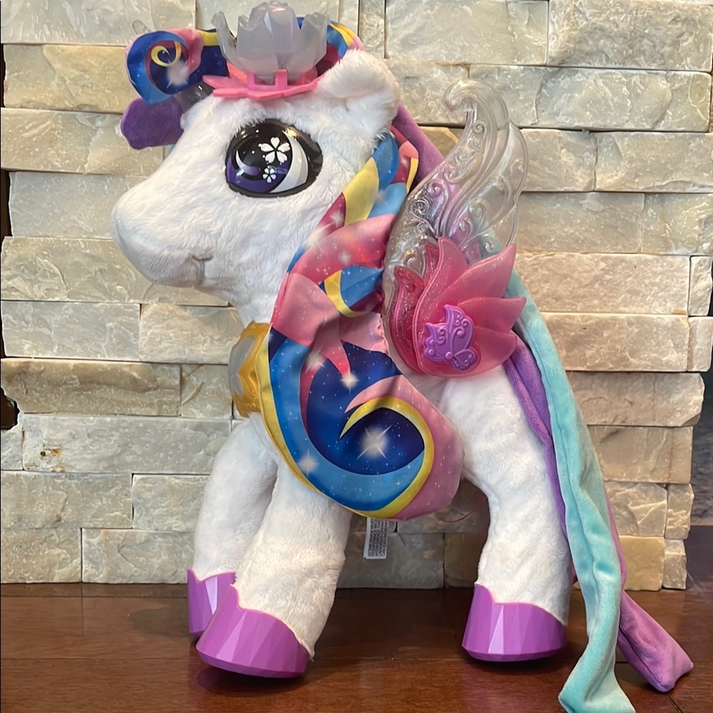 Colorful Plush Unicorn with Wings
